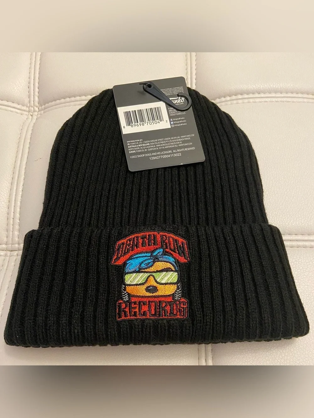 Death Row Records Funko Black Beanie Brand New
